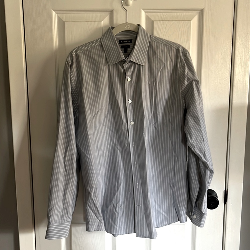 Men’s Express Large Slim Fit Dress Shirt